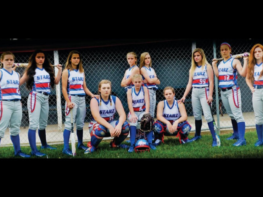 Group of girls in sports uniforms