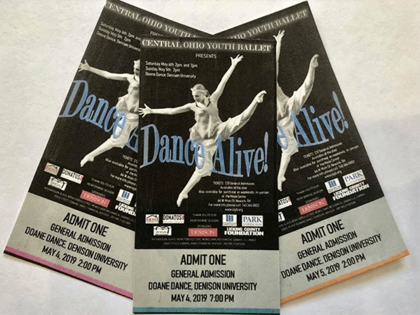 Brochures for Dance Alive